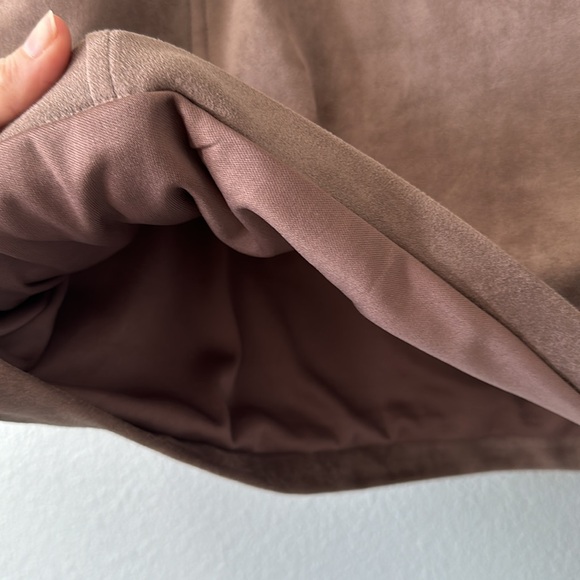 Altar’d State light brown  faux suede mini skirt! - Picture 6 of 8